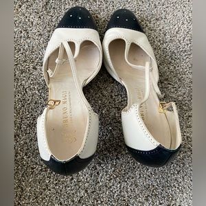 Bruno Magli Authentic Leather made in Italy heels are a size 39.5